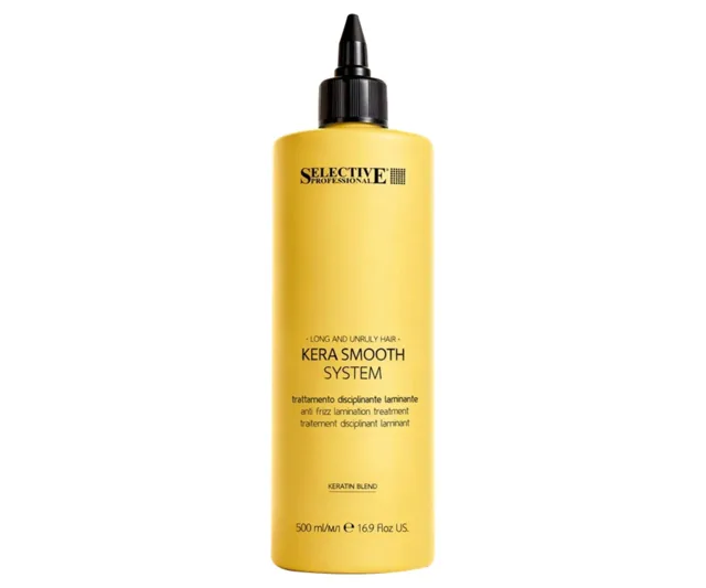 Vyhlazující sérum pro dlouhé a nepoddajné vlasy Selective Professional Kera Smooth System - 500 ml + dárek zdarma