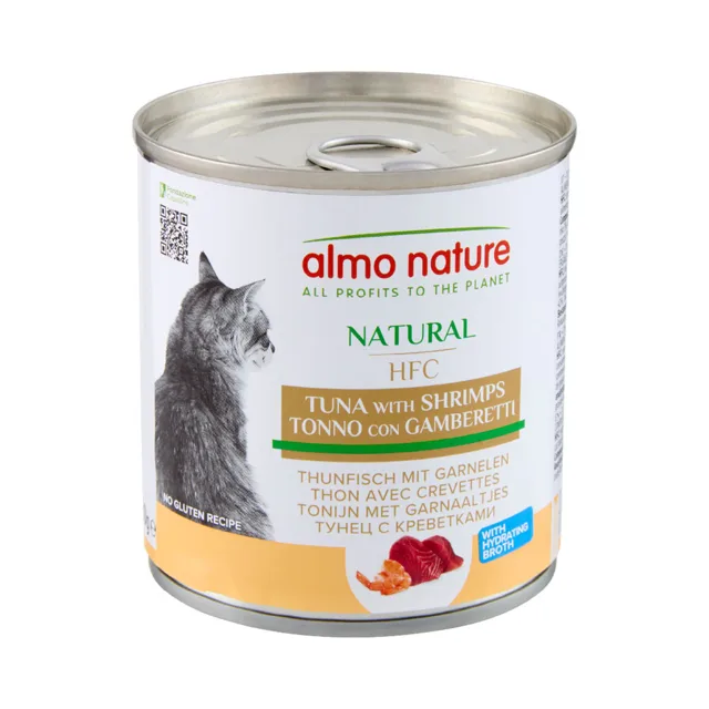 Výhodné balení Almo Nature HFC Natural 24 x 280 g - Tuňák & krevety
