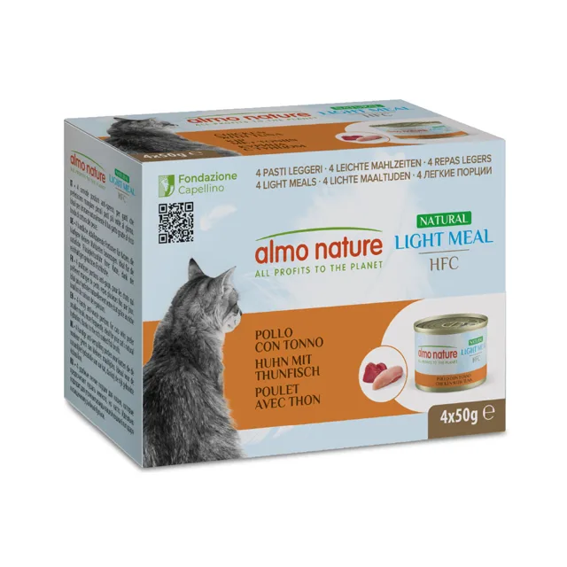 Výhodné balení Almo Nature HFC Natural Light 12 x 50 g - kuřecí a tuňák