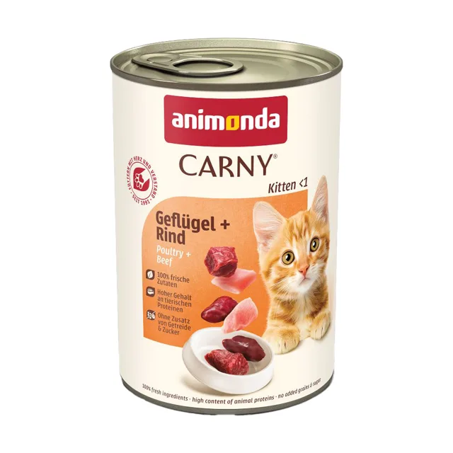 Výhodné balení animonda Carny Kitten 24 x 400 g - drůbeží koktejl