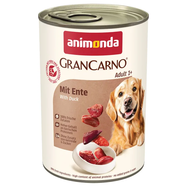 Výhodné balení animonda GranCarno Original 12 ks (12 x 400 g) - s drůbežími srdíčky: