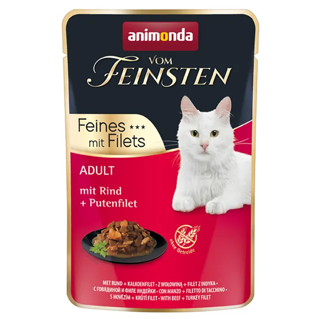 Výhodné balení animonda Vom Feinsten Adult 36 x 85 g  - drůbeží + filé z tresky