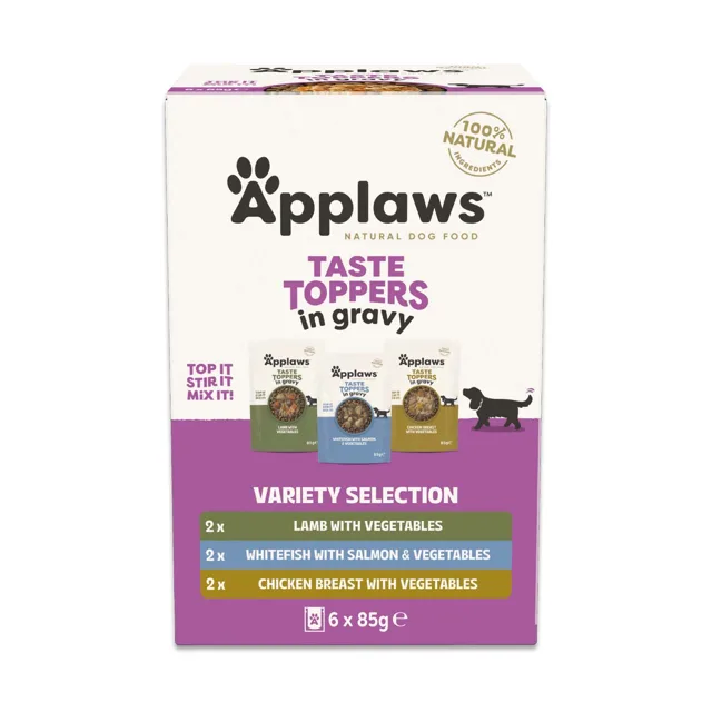 Výhodné balení Applaws Taste Toppers 12 x 85 g - zkušební balení (omáčka)