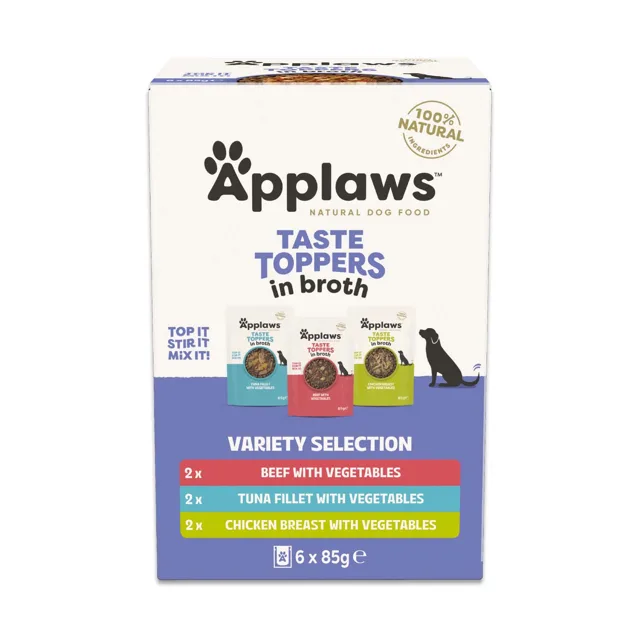 Výhodné balení Applaws Taste Toppers 12 x 85 g - zkušební balení (vývar)