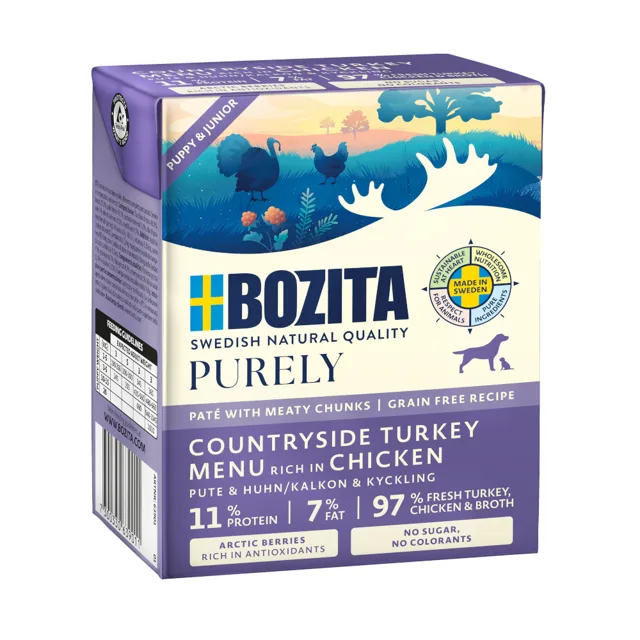 Výhodné balení Bozita Purely Paté 24 ks (24 x 370 g) - s lososem