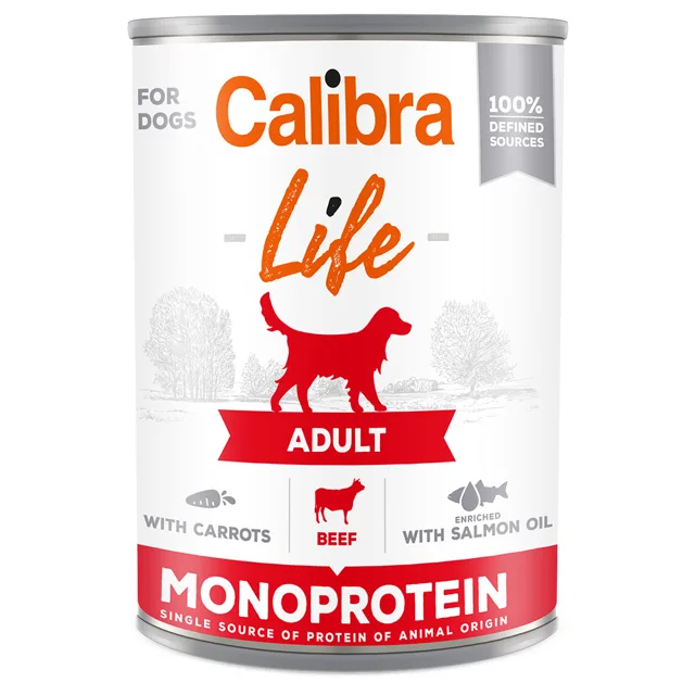 Výhodné balení Calibra Dog Life Adult 12 x 400 g - Lamb