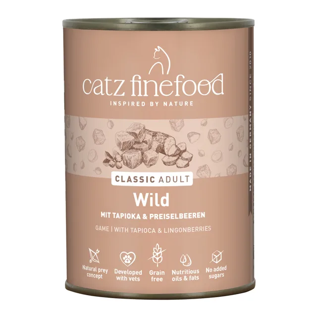 Výhodné balení catz finefood 12 x 400 g - zvěřina
