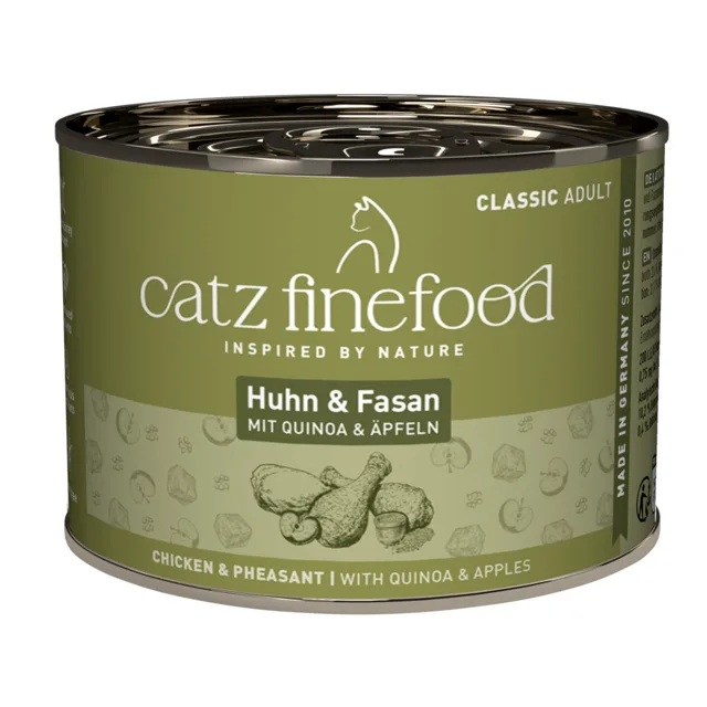 Výhodné balení catz finefood 24 x 200 g - kuřecí a bažant
