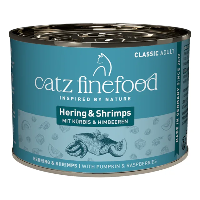 Výhodné balení catz finefood 24 x 200 g - sleď a krevety