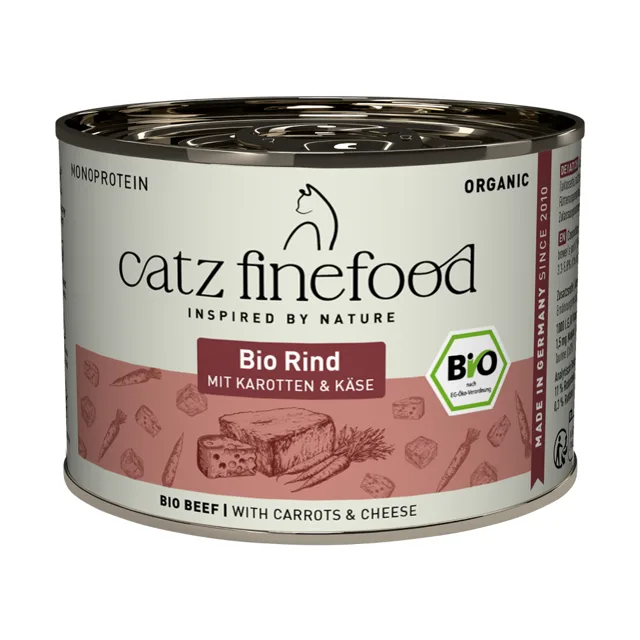 Výhodné balení: catz finefood Bio 24 x 200 g - bio-hovězí