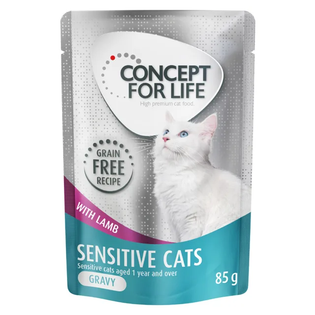 Výhodné balení Concept for Life bez obilovin 48 x 85 g - Sterilised Cats králičí - v omáčce