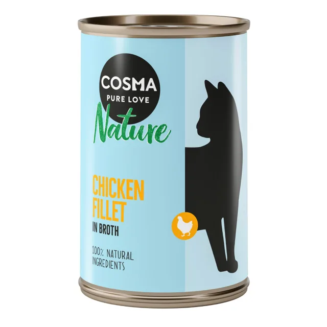 Výhodné balení Cosma Nature 12 x 140 g - Kuřecí filety