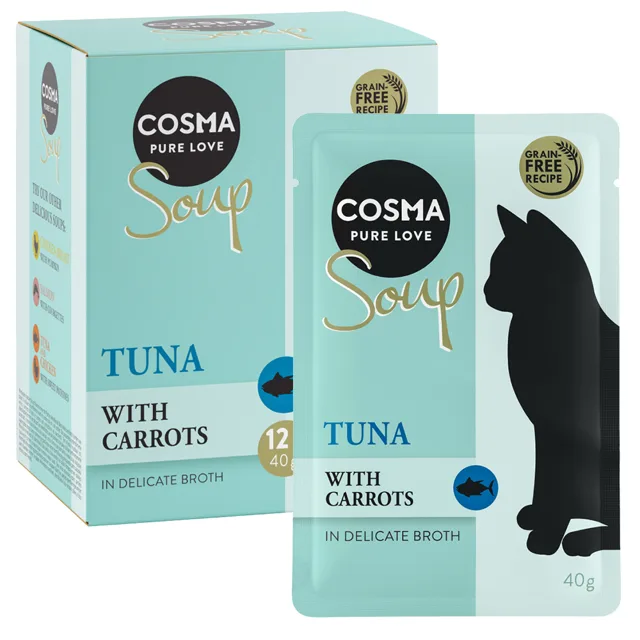 Výhodné balení: Cosma Soup 24 x 40 g  - Tuňák s karotkou
