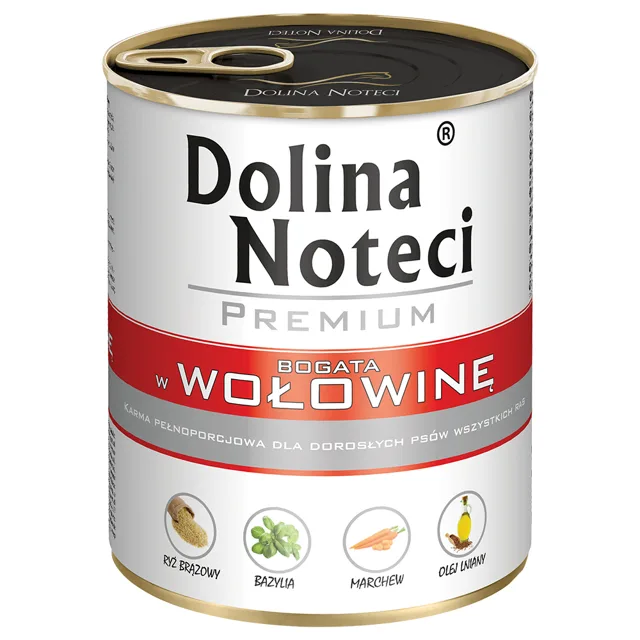 Výhodné balení Dolina Noteci Premium 24 x 800 g - hovězí