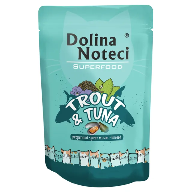 Výhodné balení Dolina Noteci Superfood 20 × 85 g - pstruh a tuňák