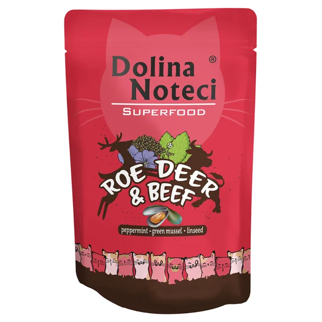 Výhodné balení Dolina Noteci Superfood 20 × 85 g - telecí, humr a krevety