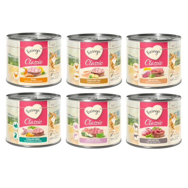 Výhodné balení  Feringa Menu Duo - dvě příchutě   12 x 200 g - Míchané balení