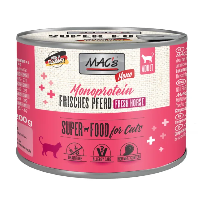Výhodné balení MAC's Cat 24 ks (24 x 200 g) - Kuřecí s drůbežími srdíčky