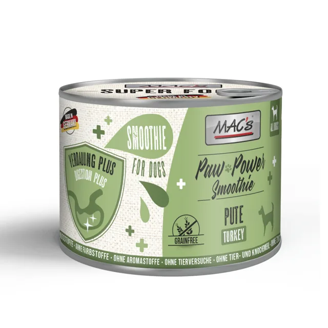 Výhodné balení: MAC's Dog Paw Power Smoothie 6 x 185 g - hovězí - kloubní fit
