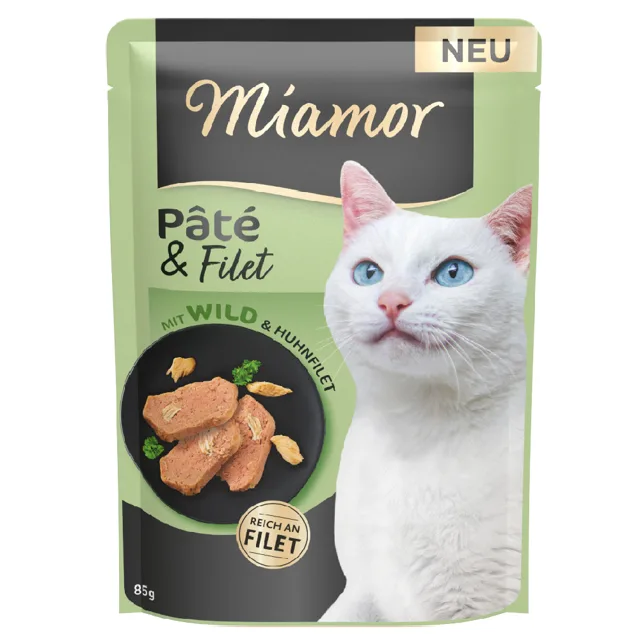 Výhodné balení Miamor Pâté & Filet 30 ks (30 x 85 g) - s kuřecím
