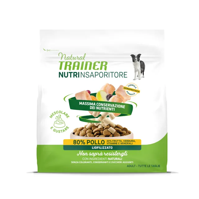 Výhodné balení Natural Trainer NutrInsaporitore mrazem sušený topper Adult 7 x 120 g - hovězí