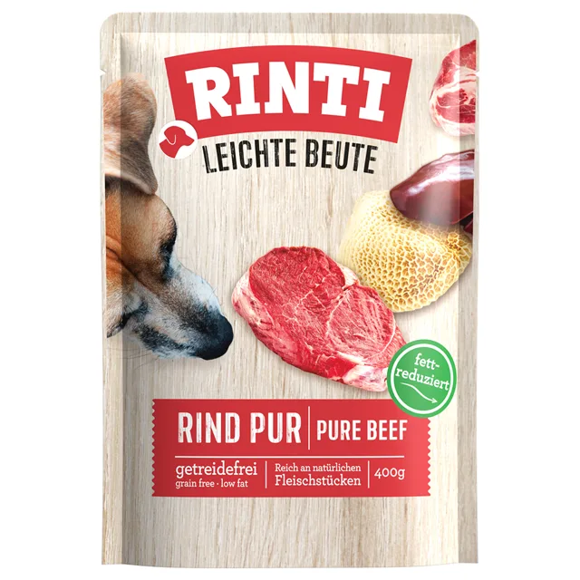 Výhodné balení: RINTI Leichte Beute 30 ks (30 x 400 g) - čisté hovězí a kachní