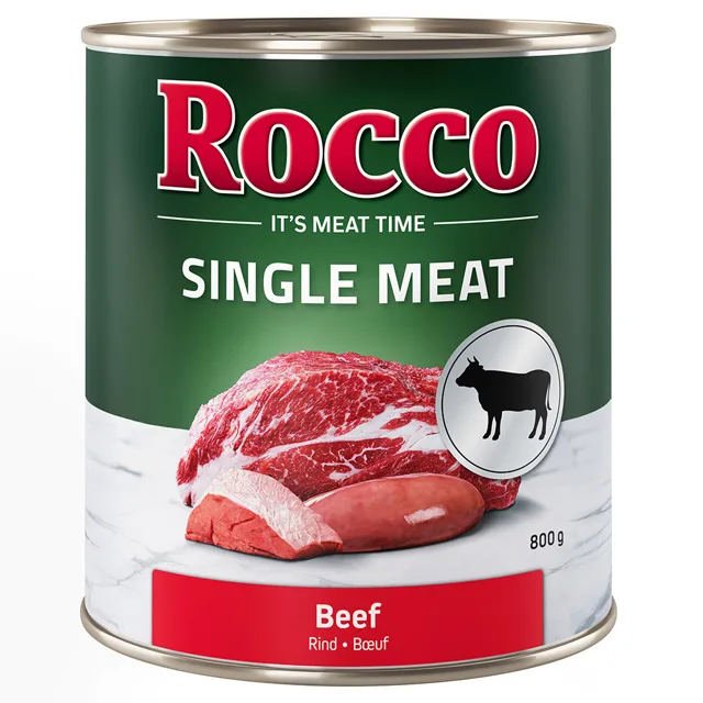 Výhodné balení Rocco Single Meat 24 x 800 g krůtí