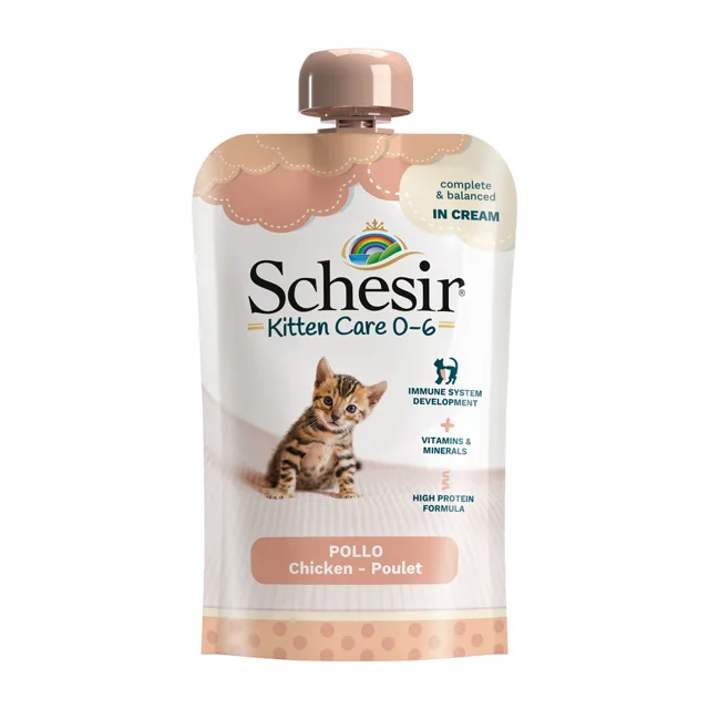 Výhodné balení Schesir Kitten v krému 20 ks (20 x 150 g) - tuňák