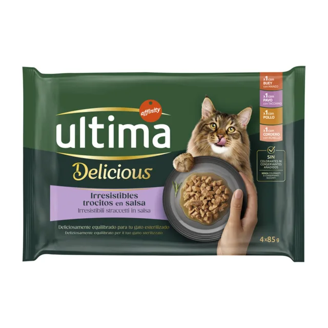Výhodné balení Ultima Cat Sterilized 96 x 85 g - masový výběr