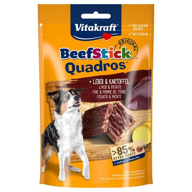 Výhodné balení Vitakraft Beef Stick 7 x 70 g - játra a brambory