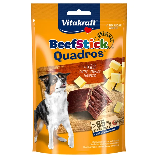 Výhodné balení Vitakraft Beef Stick 7 x 70 g - sýr