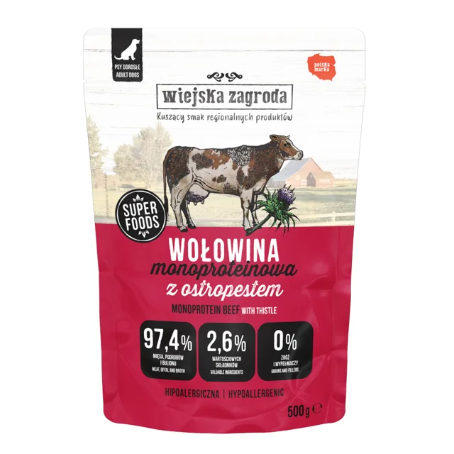 Výhodné balení: Wiejska Zagroda Monoprotein Adult 5 x 500 g - kozí