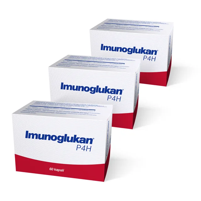 Výhodný balíček 3 produktů Imunoglukan P4H® 60 kapslí