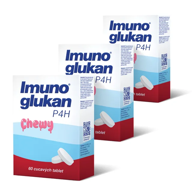 Výhodný balíček 3 produktů Imunoglukan P4H® cucavé tablety