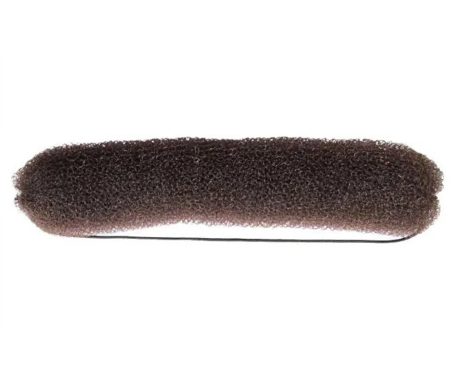 Výplň do drdolu Duko s gumičkou 12g - hnědá, 20 cm (5339-brown) + dárek zdarma