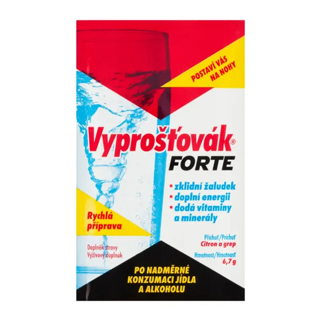 Vyprošťovák Šumivé tablety Vyprošťovák Forte s příchutí citronu a grepu, doplněk stravy