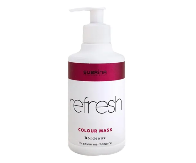 Vyživující barvicí maska Subrina Professional Refresh Colour Mask Bordeaux - bordó, 250 ml (061150) + dárek zdarma