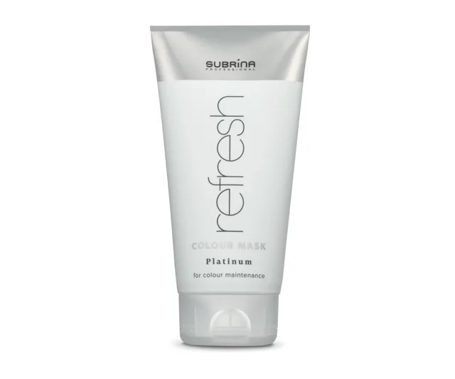 Vyživující barvicí maska Subrina Professional Refresh Colour Mask Platinum - platinová, 150 ml (060493) + dárek zdarma