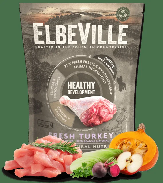 Vzorek - ELBEVILLE Puppy and Junior Mini Fresh Turkey Healthy Development 100g
