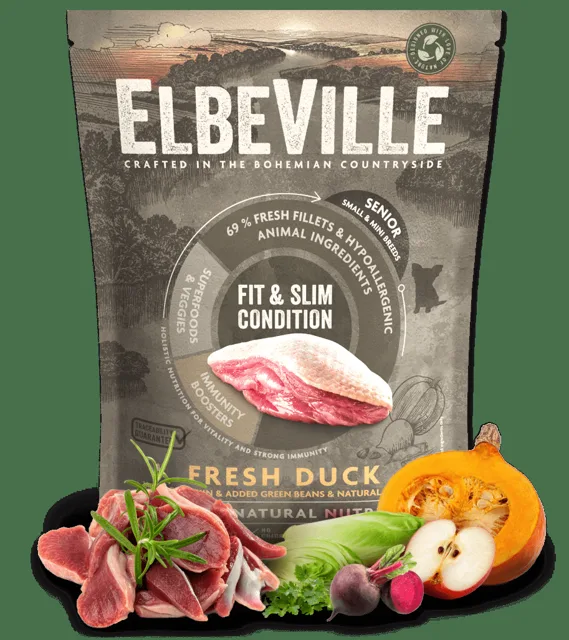 Vzorek - ELBEVILLE Senior Mini Fresh Duck Fit and Slim Condition 100g