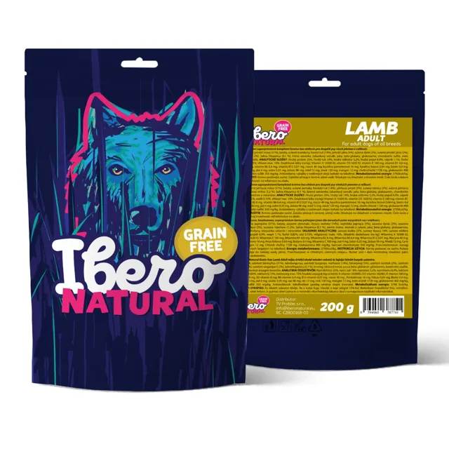Vzorek - Ibero Grain-free Dog Medium &amp; Maxi Adult Lamb - 200g