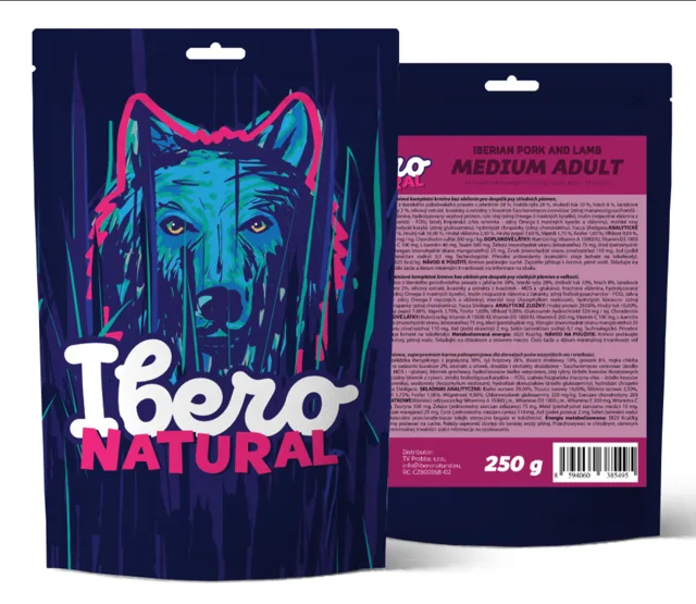 Vzorek - Ibero Natural Dog Medium Adult - 250g