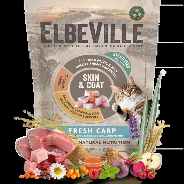 Vzorek krmivo ELBEVILLE Cat Sterilised Fresh Carp 100 g
