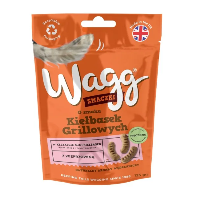 WAGG BBQ klobásové pamlsky pro psy 0,125 kg
