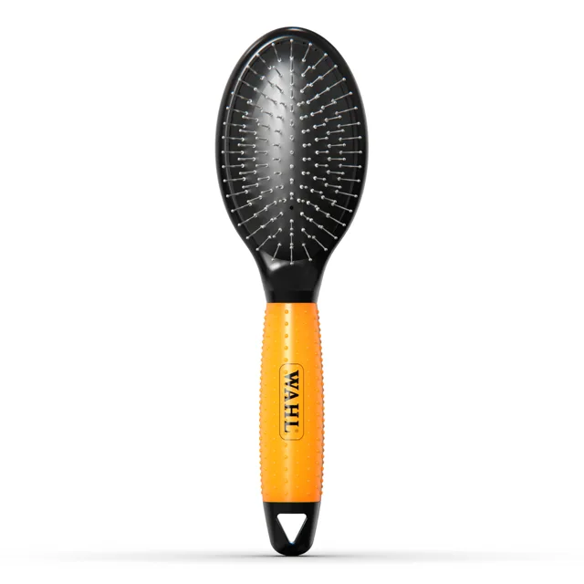 WAHL® oboustranný kartáč na péči o srst - oranžová, D 27,8 x Š 6,1 x V cm