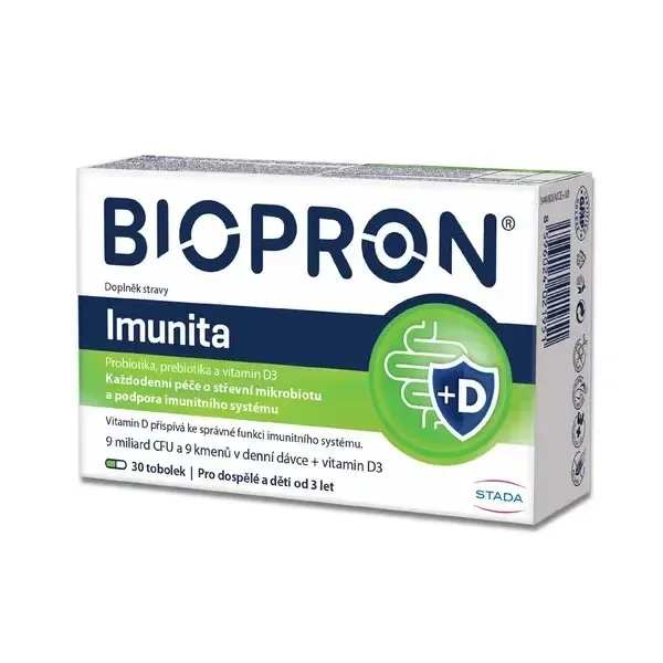 Walmark Biopron9 Immunity s vitaminem D3 30 tobolek