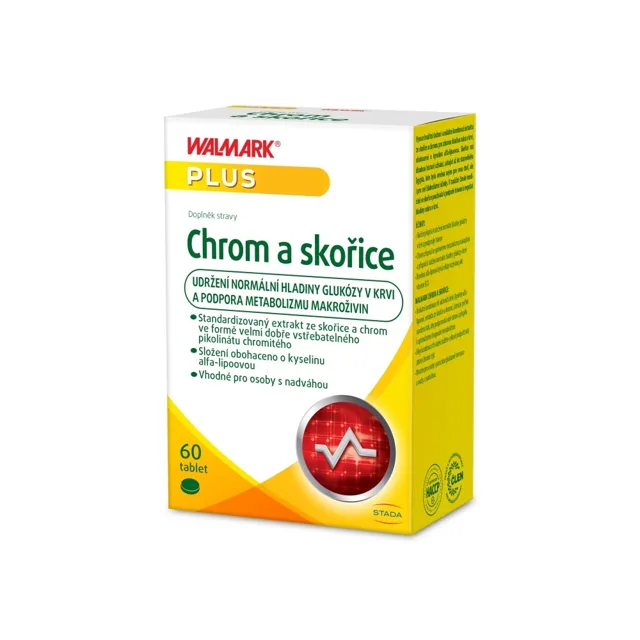 Walmark Chrom a skořice 60 tablet