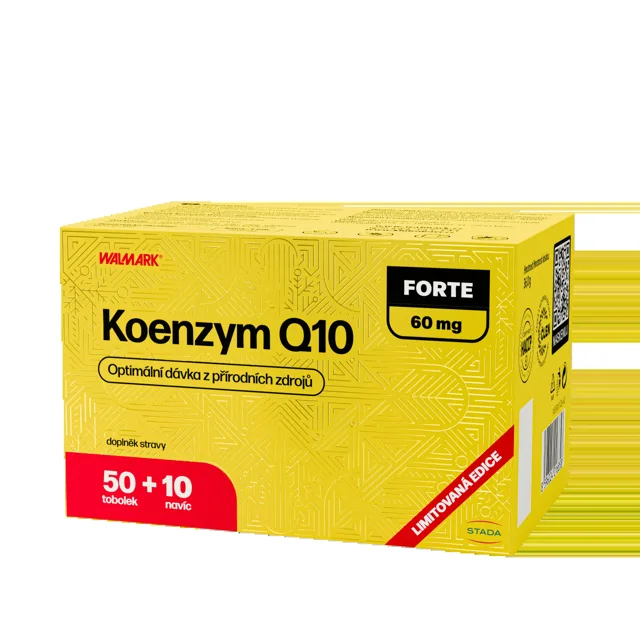 Walmark Koenzym Q10 FORTE 60 mg 50+10 tobolek navíc