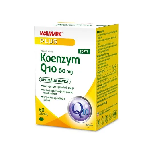 Walmark Koenzym Q10 FORTE 60 mg, optimální dávka, přírodní zdroj ve formě oleje Walmark Koenzym Q10 FORTE 60 mg, optimální dávka 60 tobolek