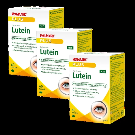 Walmark Lutein PLUS - Výhodné půlroční balení 60 + 60 + 60 tobolek
